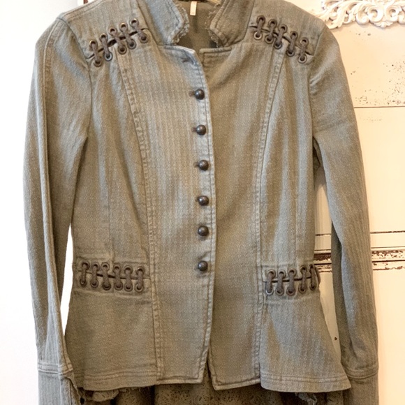 Free People Victorian Military Jacket - Picture 2 of 12